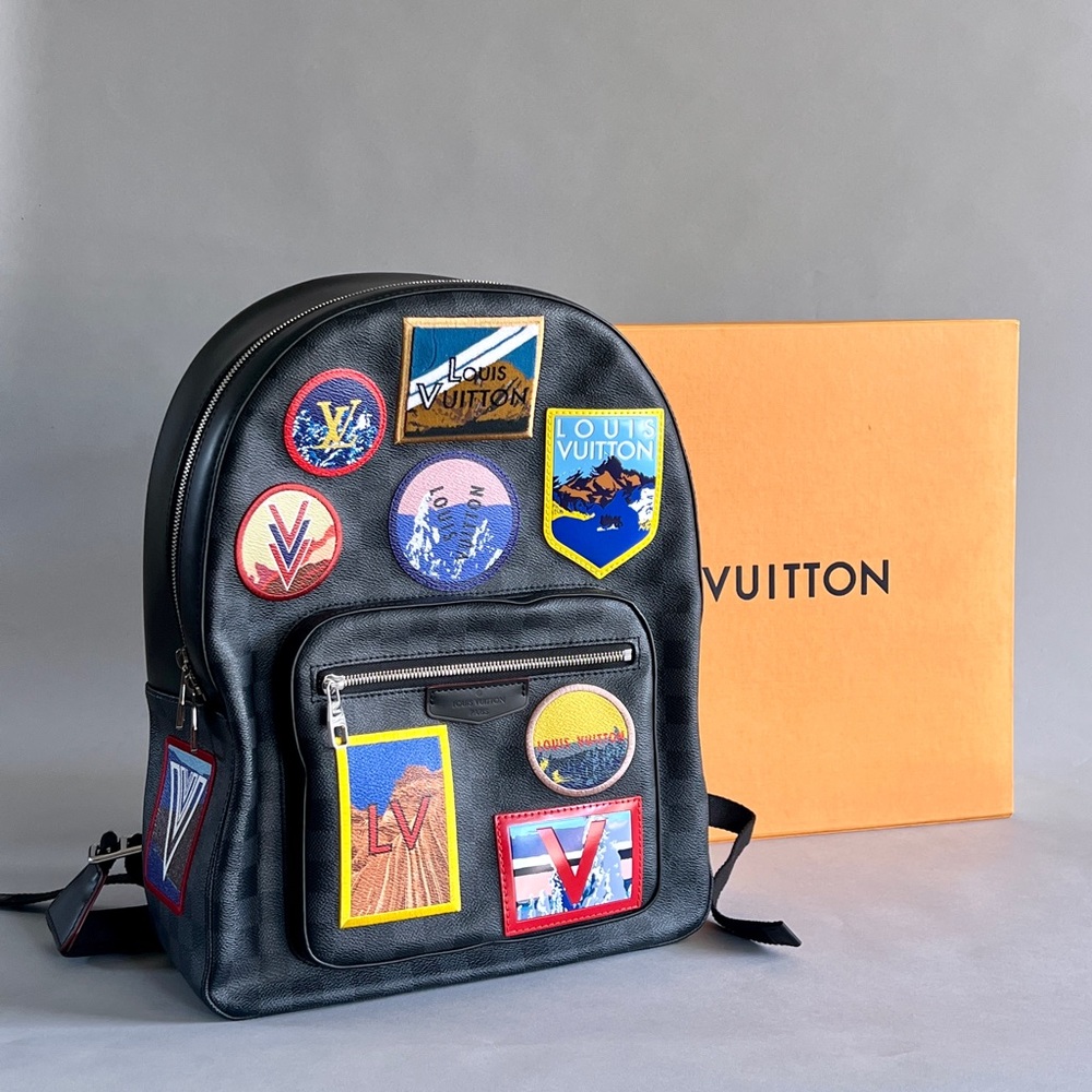 Louis Vuitton Josh Alps Patches Graphite Backpack